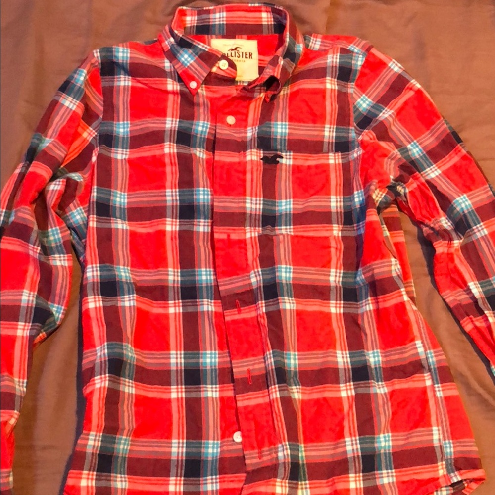 Hollister plaid button up